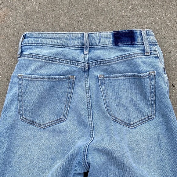 HOLLISTER ULTRA HIGH RISE DAD JEANS distressed torn ripped vintage stretch denim - Picture 13 of 14